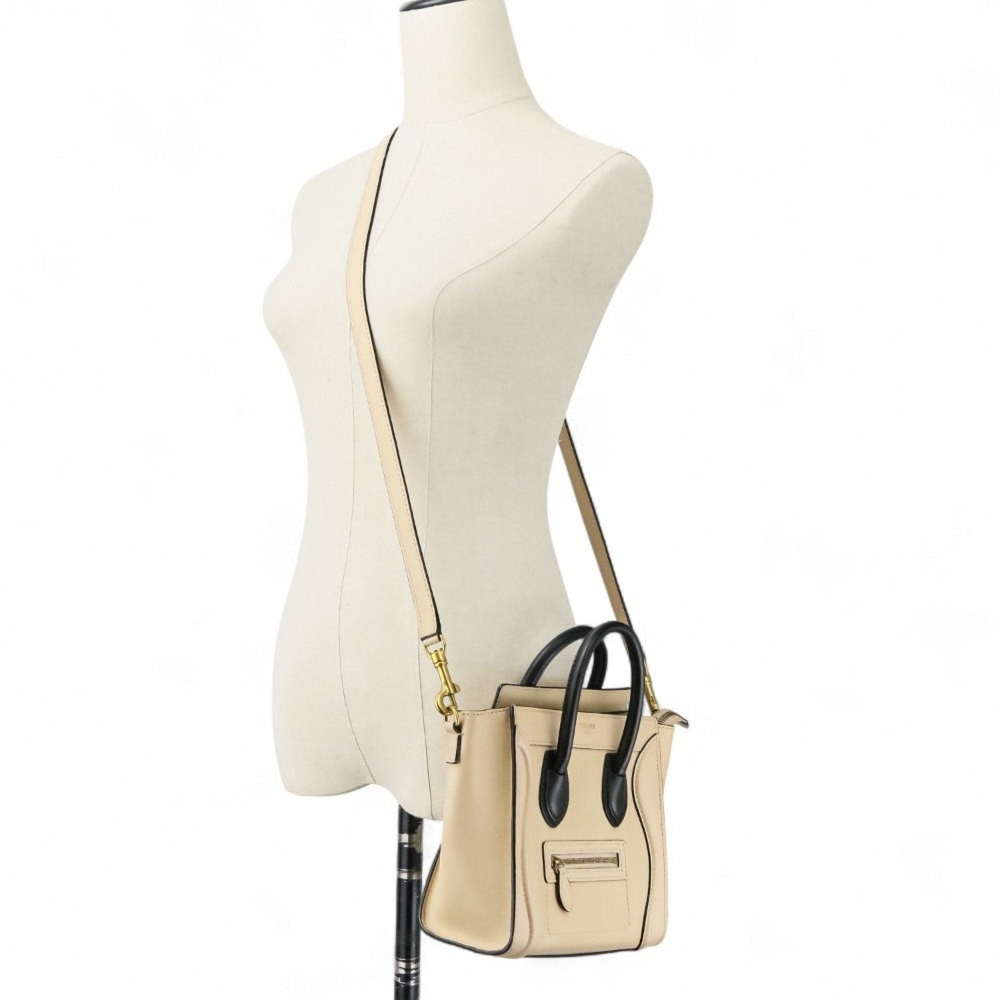 Celine Beige Shoulder Bag Tote Bag (Pre-Owned)