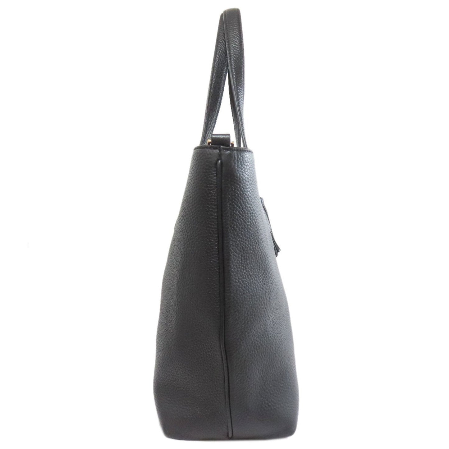 Tory Burch Black Leather Tote Bag (Pre-Owned)