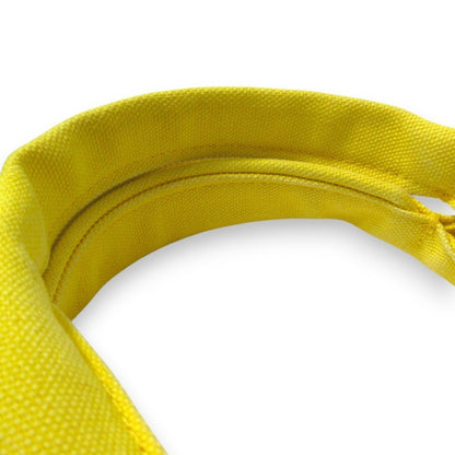 Hermes White Yellow Pouch Tote Bag (Pre-Owned)