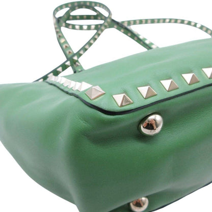 Valentino Garavani Green Handbag Tote Bag (Pre-Owned)