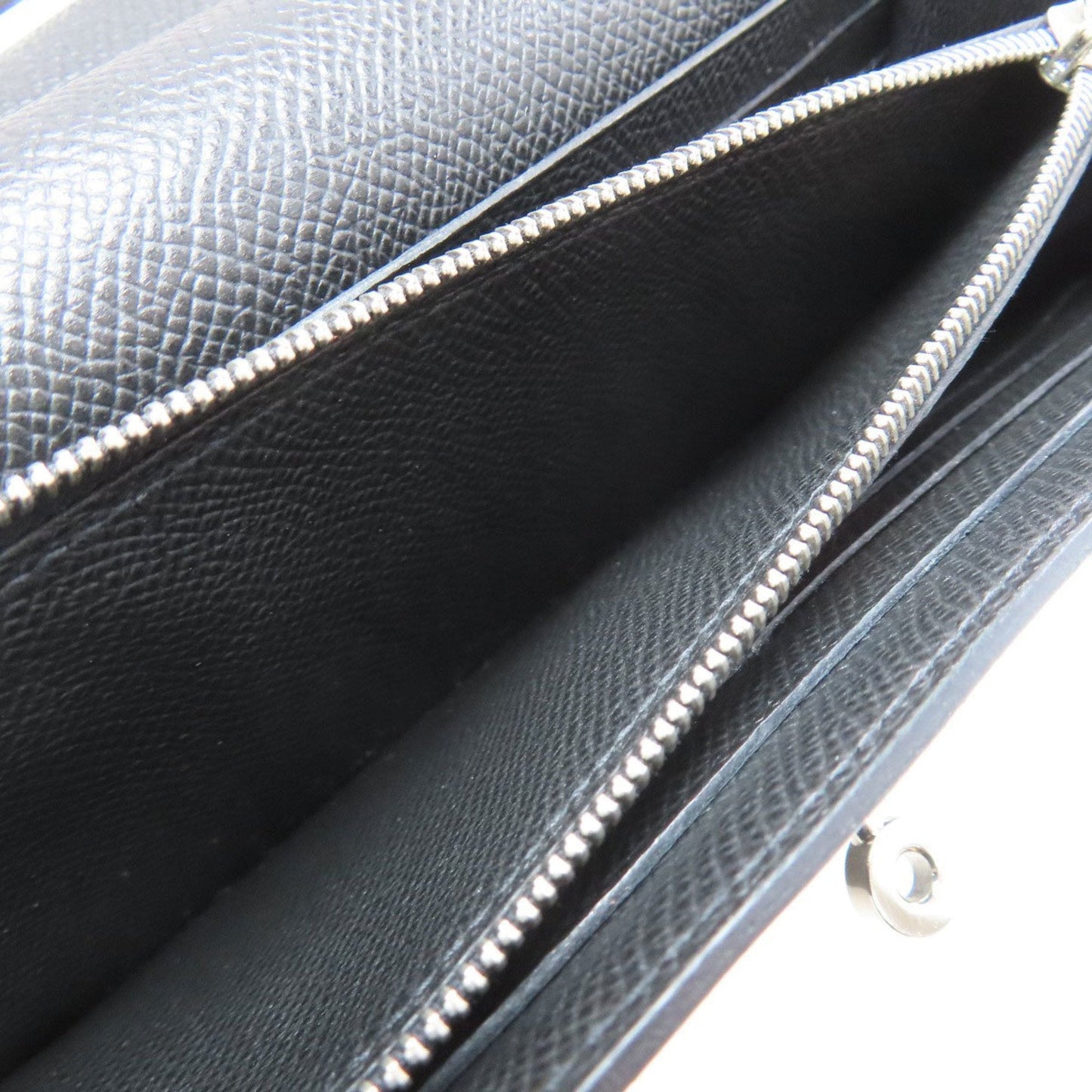 Hermes Kelly Black Epsom Leather Long Wallet (Bi-Fold) (Pre-Owned)