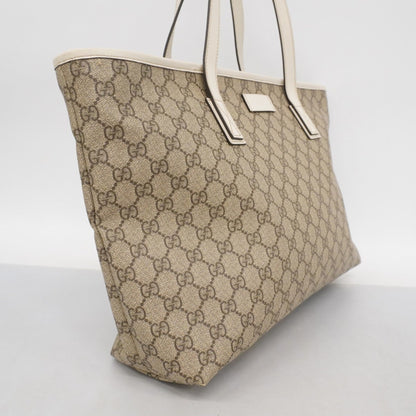 Gucci Brown White Pvc Tote Bag (Pre-Owned)