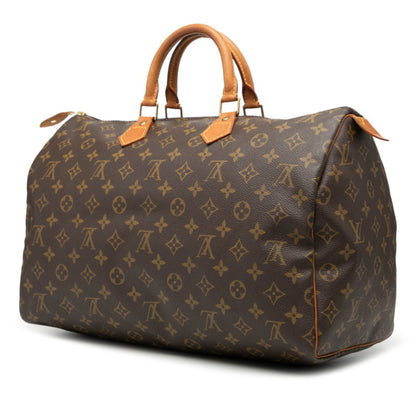 Louis Vuitton Brown Pvc Leather Boston Bag Handbag (Pre-Owned)