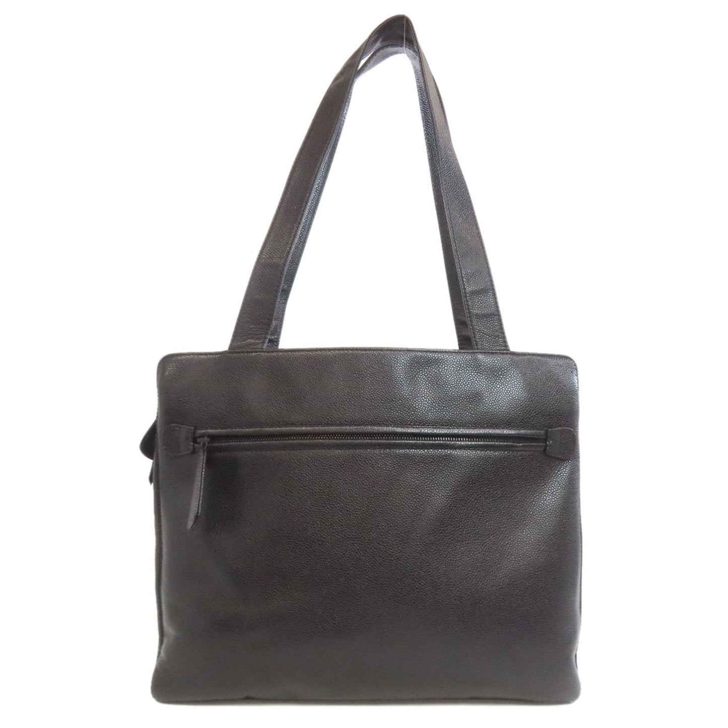 Chanel Black Leather Tote Bag (Pre-Owned)