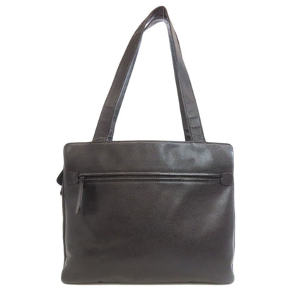 Chanel Black Leather Tote Bag (Pre-Owned)