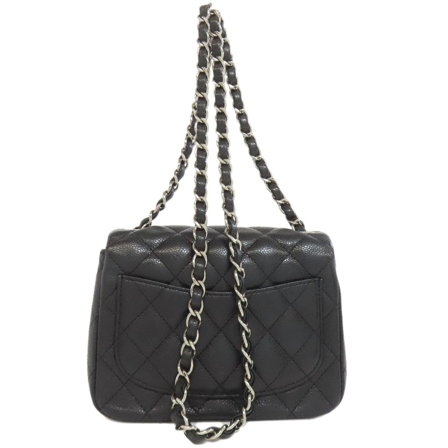 Chanel Matelasse Black Leather Shoulder Bag (Pre-Owned)