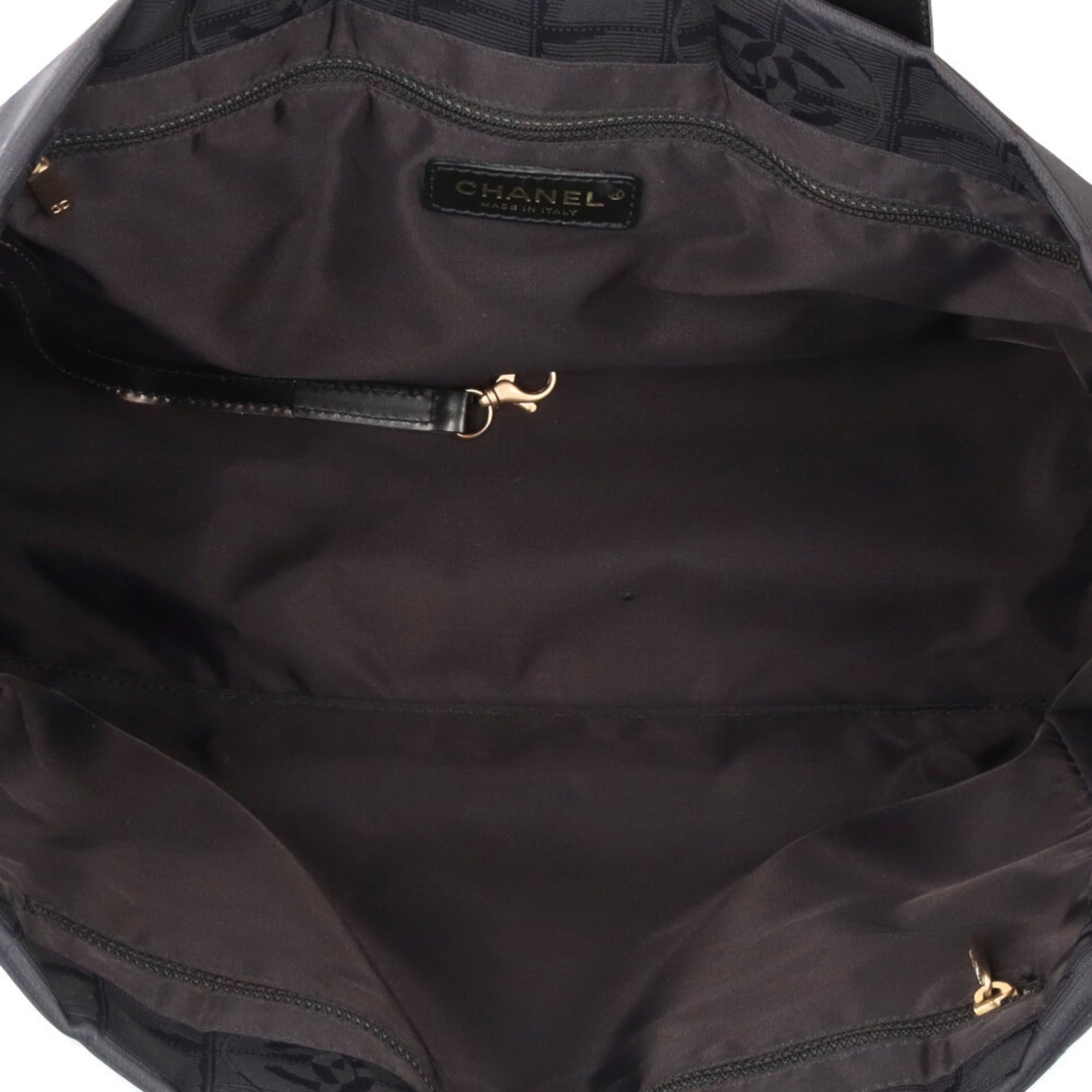 Chanel Black Nylon Jacquard Tote Bag (Pre-Owned)