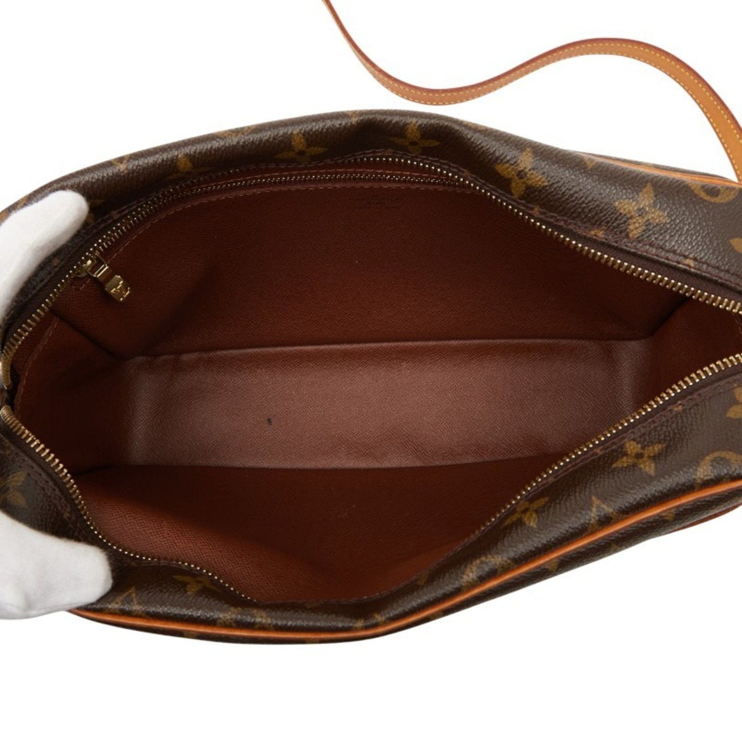 Louis Vuitton Brown Pvc Leather Shoulder Bag (Pre-Owned)