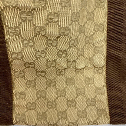 Gucci Beige Brown Canvas Tote Bag (Pre-Owned)