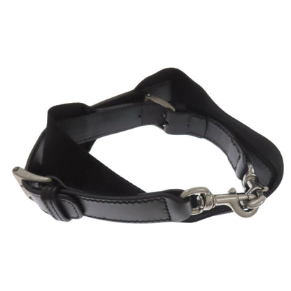 Gucci Sherry Line Black Nylon Canvas Leather Tote Bag (Pre-Owned)