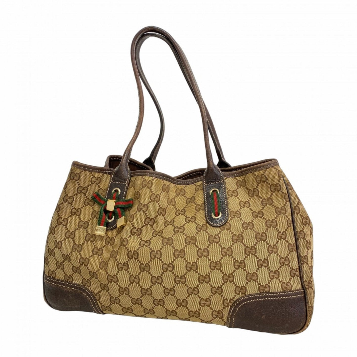 Gucci Brown Canvas Tote Bag (Pre-Owned)