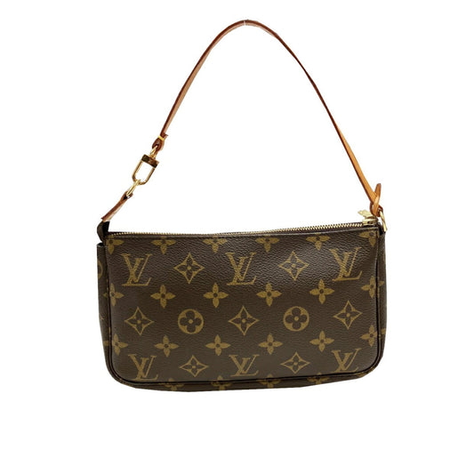 Louis Vuitton Brown Monogram Pochette Pouch Shoulder Bag (Pre-Owned)
