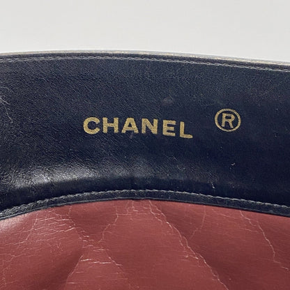 Chanel Black Leather Tote Bag (Pre-Owned)