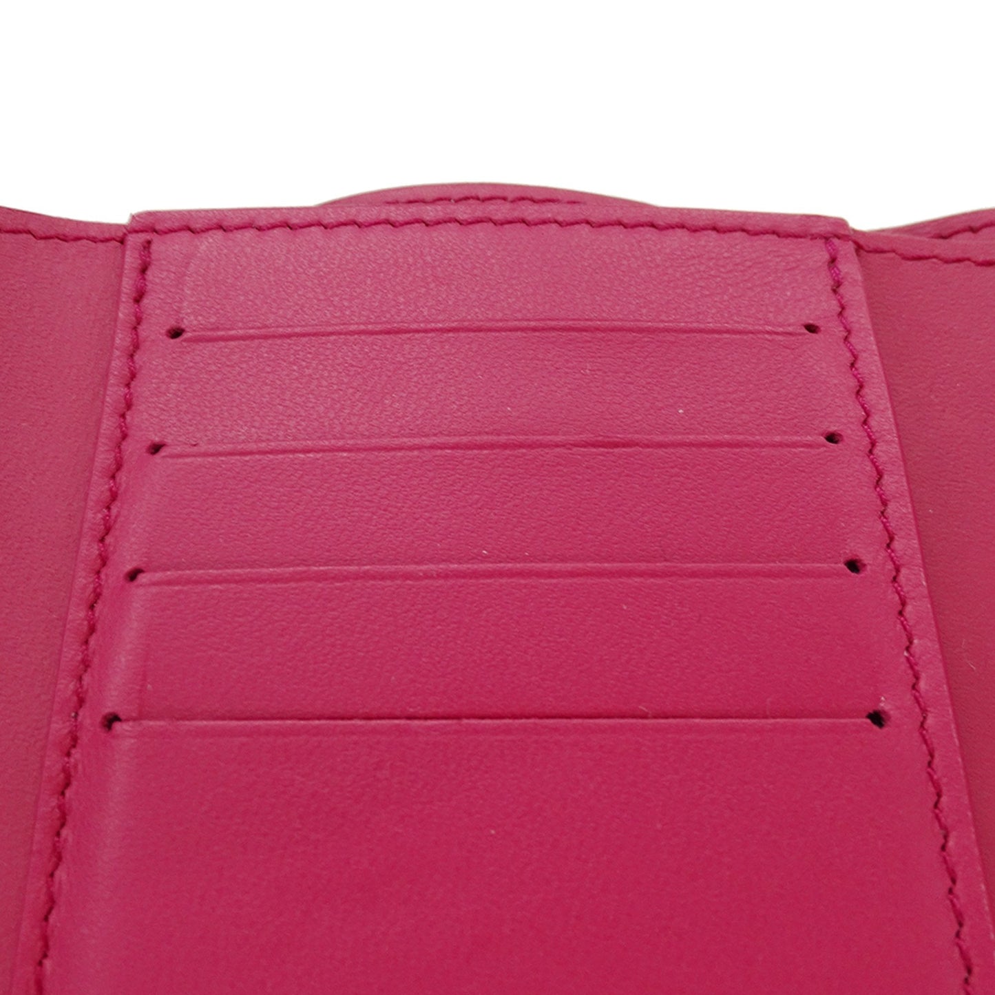 Louis Vuitton Hot Pink Noir Leather Wallet (Tri-Fold) (Pre-Owned)