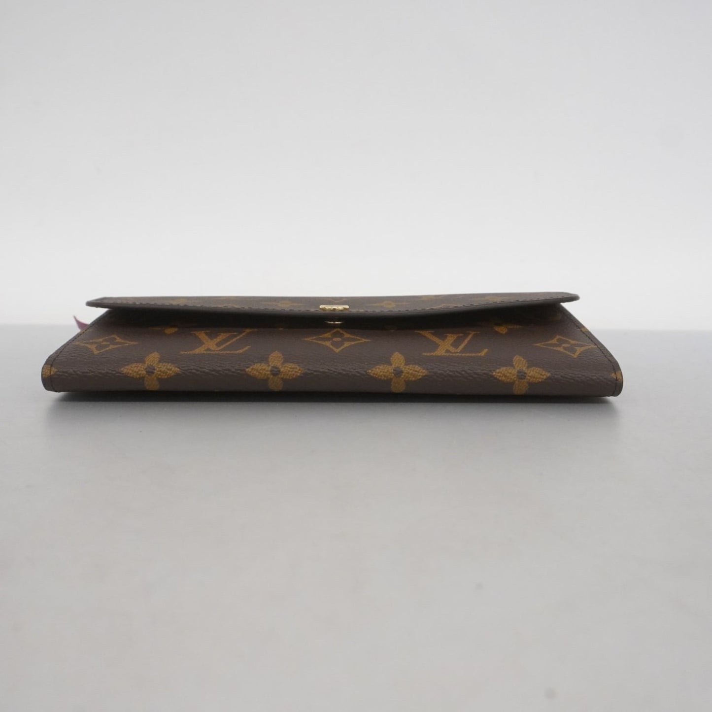 Louis Vuitton Brown Fuchsia Long Wallet (Bi-Fold) (Pre-Owned)