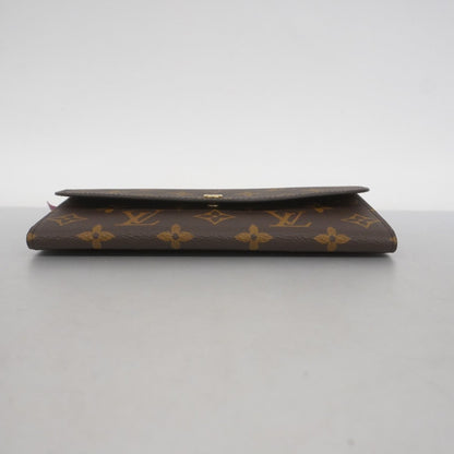 Louis Vuitton Brown Fuchsia Long Wallet (Bi-Fold) (Pre-Owned)