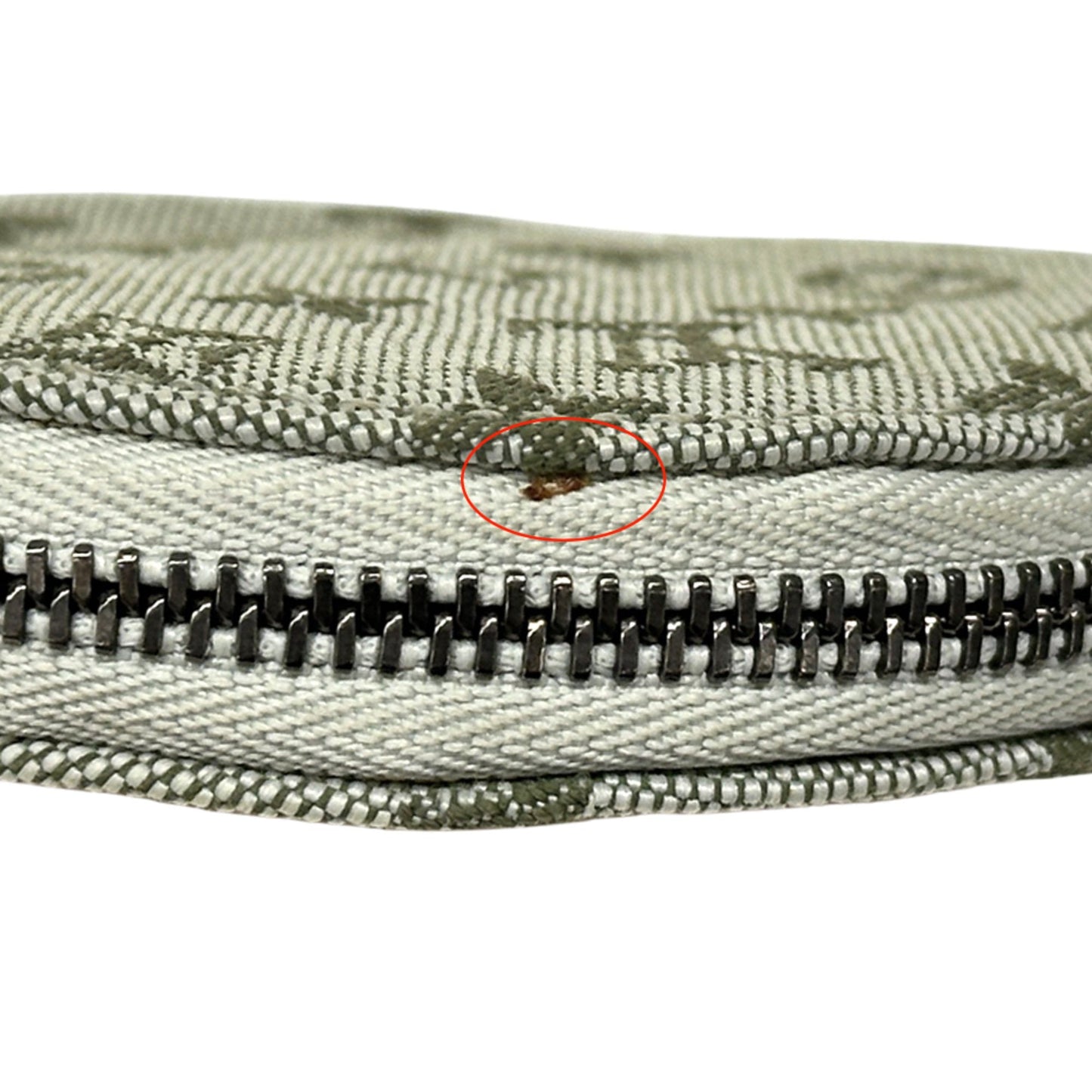 Louis Vuitton Green Multi-Color Yellow Canvas Leather Coin Purse/Coin Case (Pre-Owned)