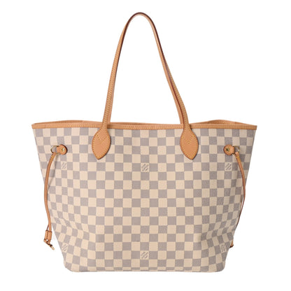 Louis Vuitton White Damier Azur Canvas Tote Bag (Pre-Owned)