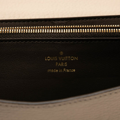 Louis Vuitton Beige Leather Long Wallet (Tri-Fold) (Pre-Owned)