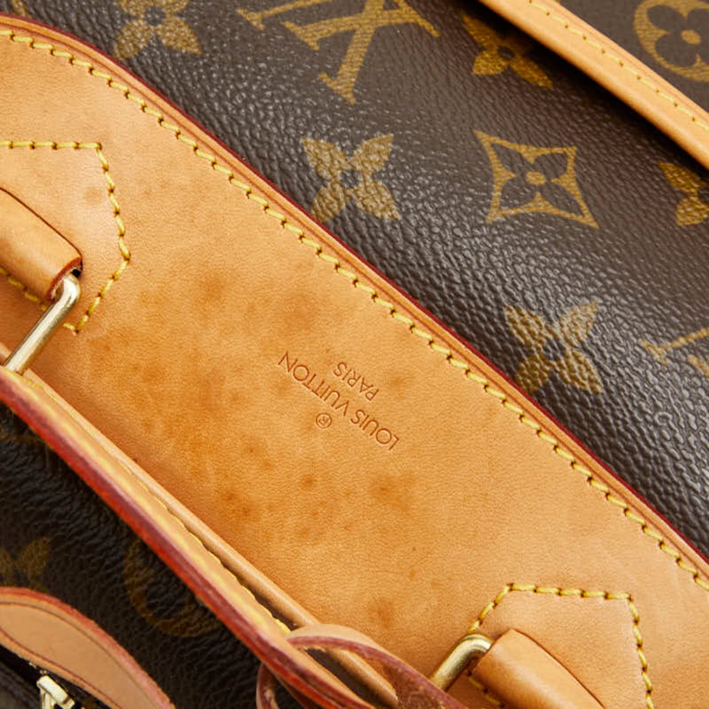 Louis Vuitton Brown Pvc Leather Handbag (Pre-Owned)