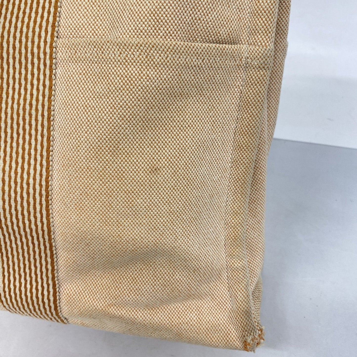 Hermes Orange Canvas Tote Bag (Pre-Owned)