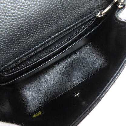 Chanel Matelasse Black Leather Shoulder Bag (Pre-Owned)