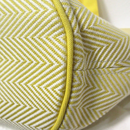 Hermes White Yellow Pouch Tote Bag (Pre-Owned)