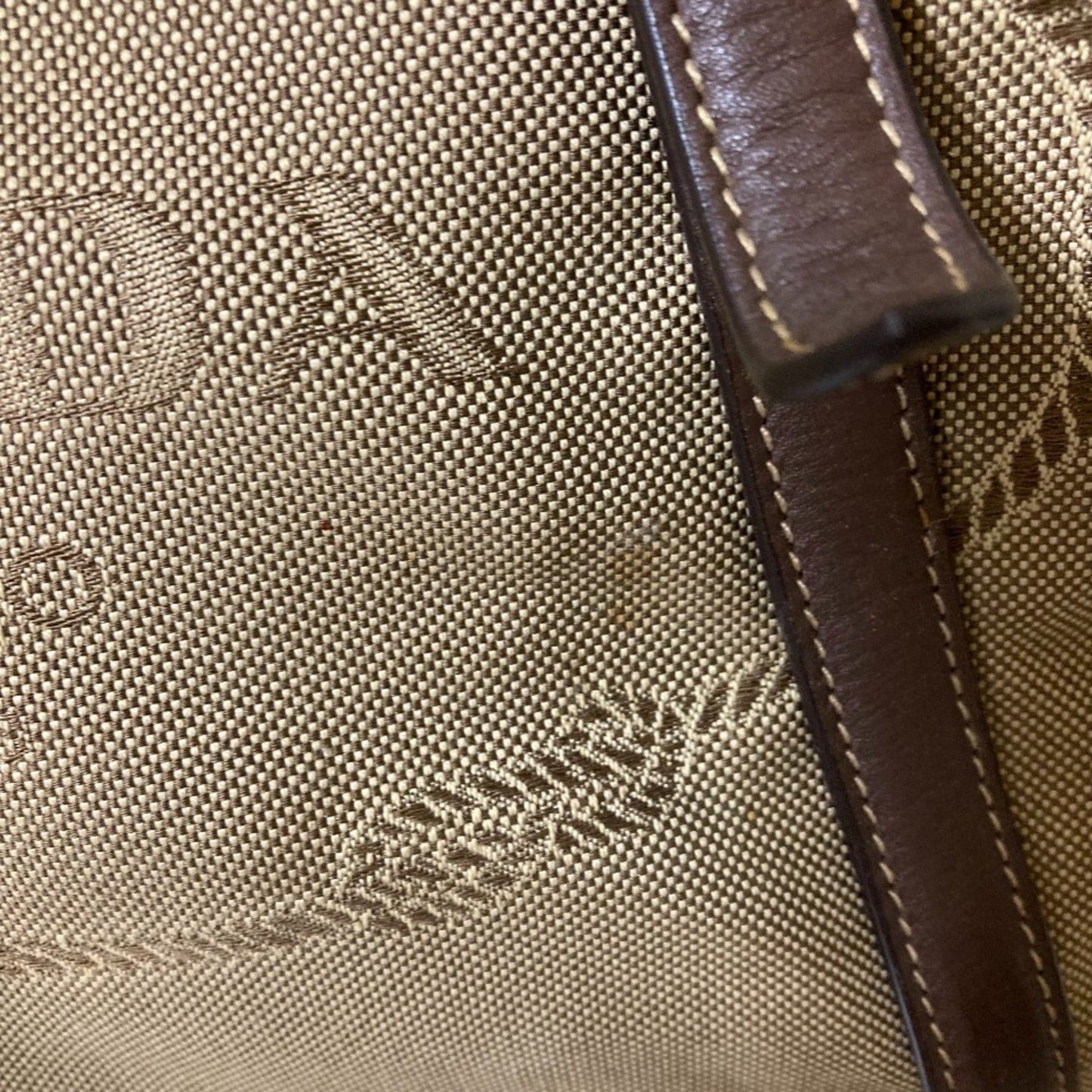 Prada Khaki Brown Handbag Tote Bag (Pre-Owned)