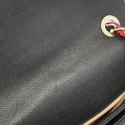 Chanel Black Grained Calfskin Shoulder Bag (Pre-Owned)