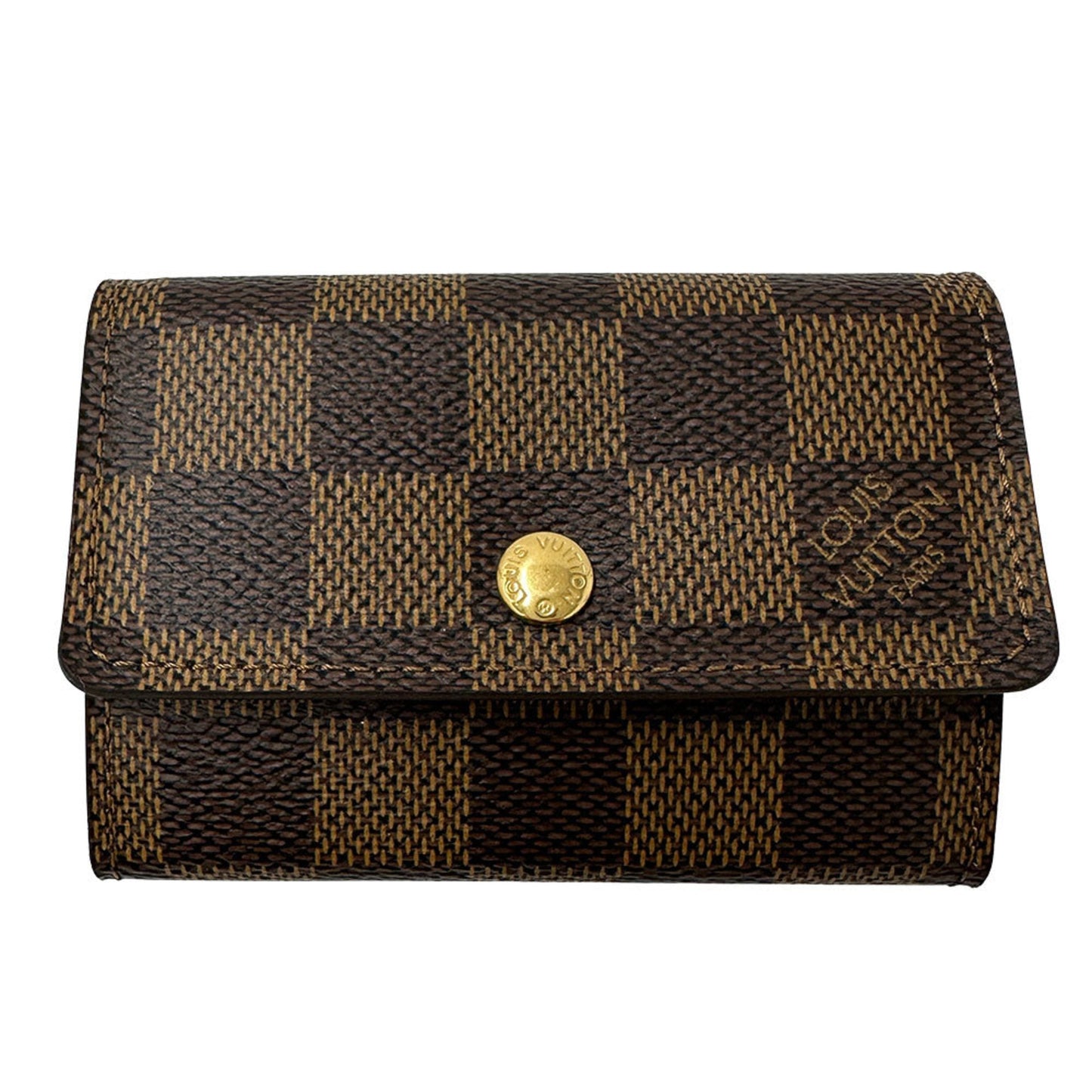 Louis Vuitton Damier Canvas Ebene Damier Canvas Coin Purse/Coin Case (Pre-Owned)