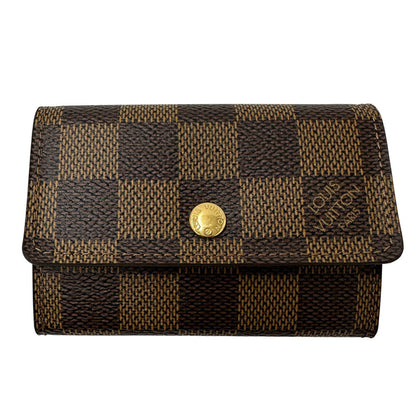 Louis Vuitton Damier Canvas Ebene Damier Canvas Coin Purse/Coin Case (Pre-Owned)