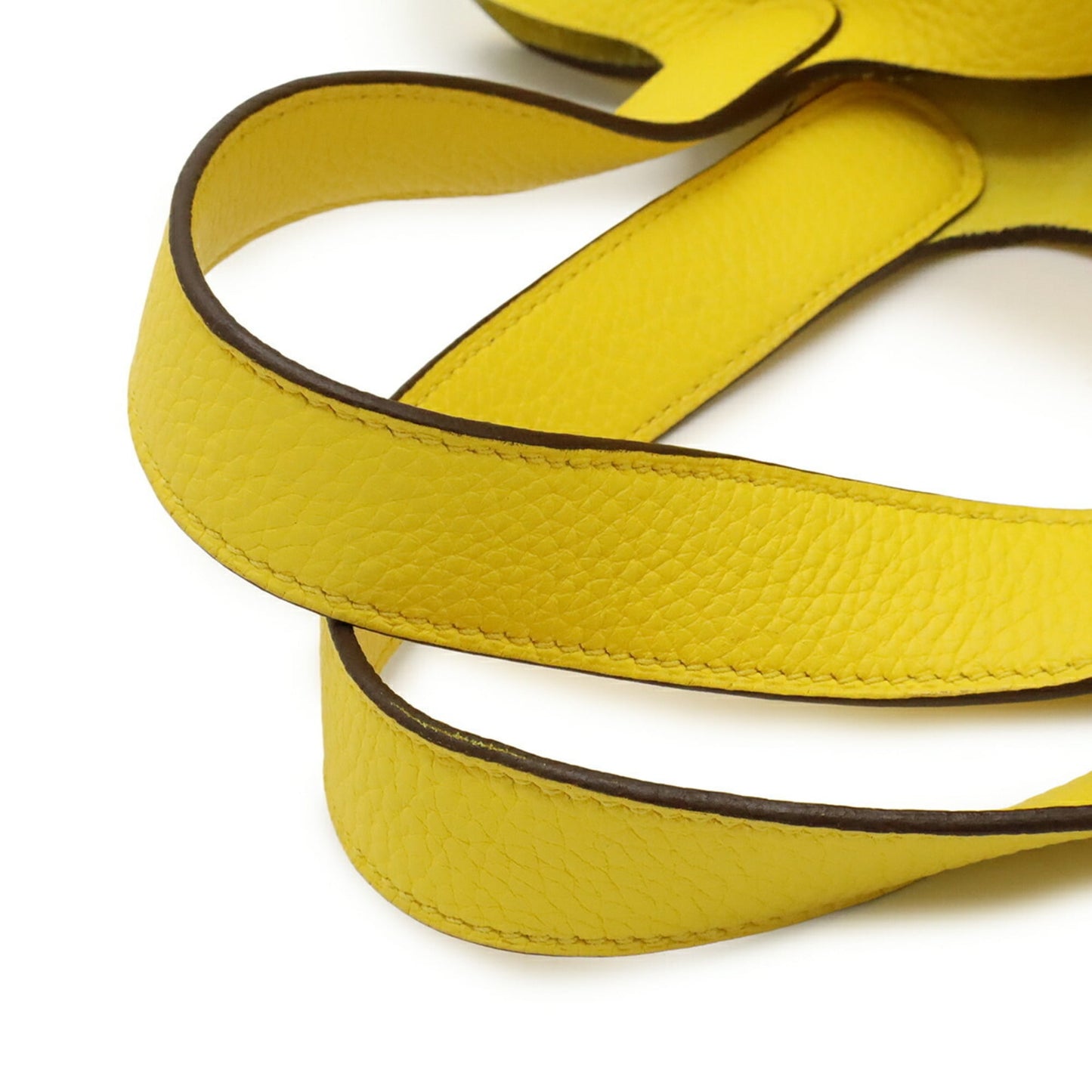 Hermes Picotin Lime Taurillon Clemence Leather Handbag Tote Bag (Pre-Owned)