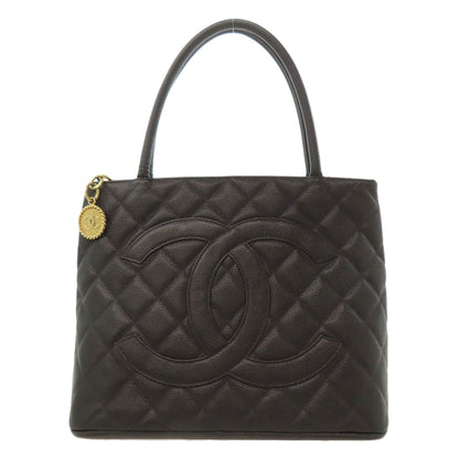 Chanel Black Leather Tote Bag (Pre-Owned)