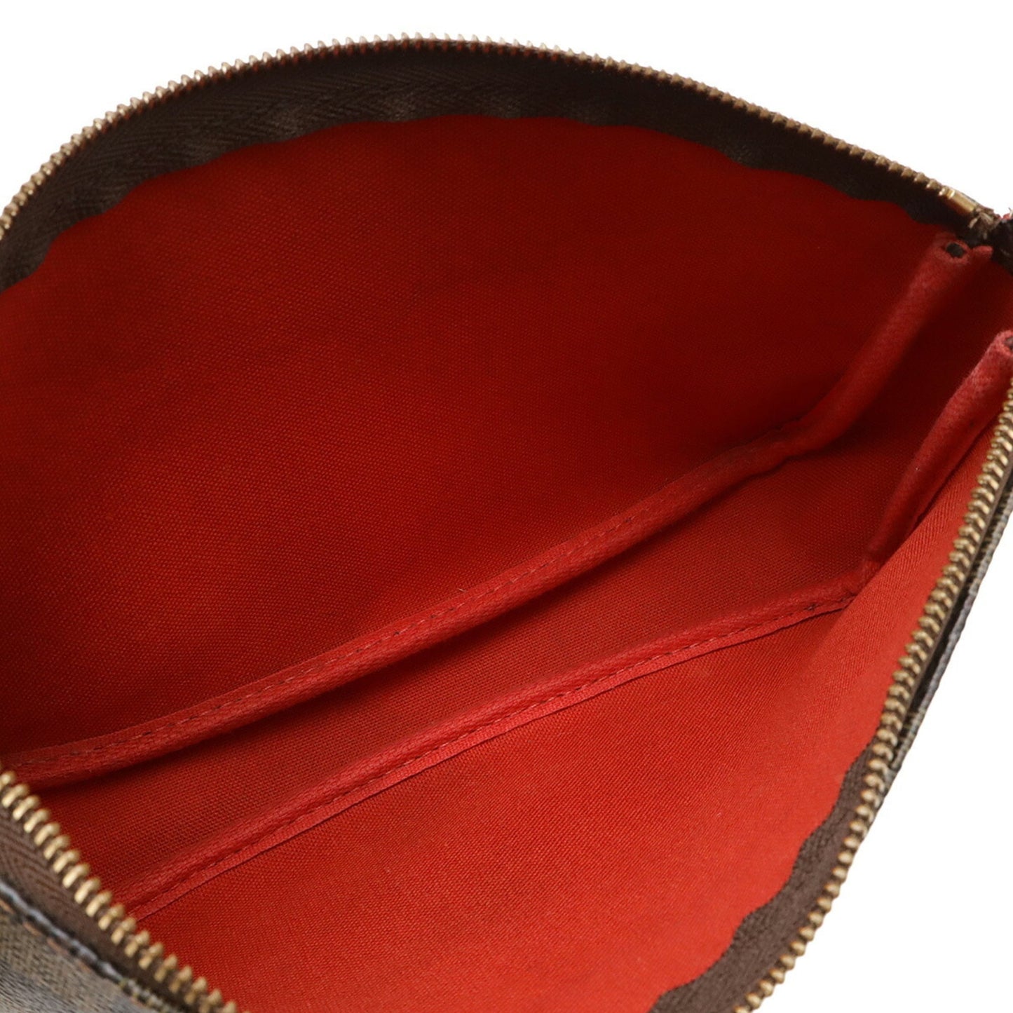 Louis Vuitton Brown Pvc Pochette Pouch (Pre-Owned)