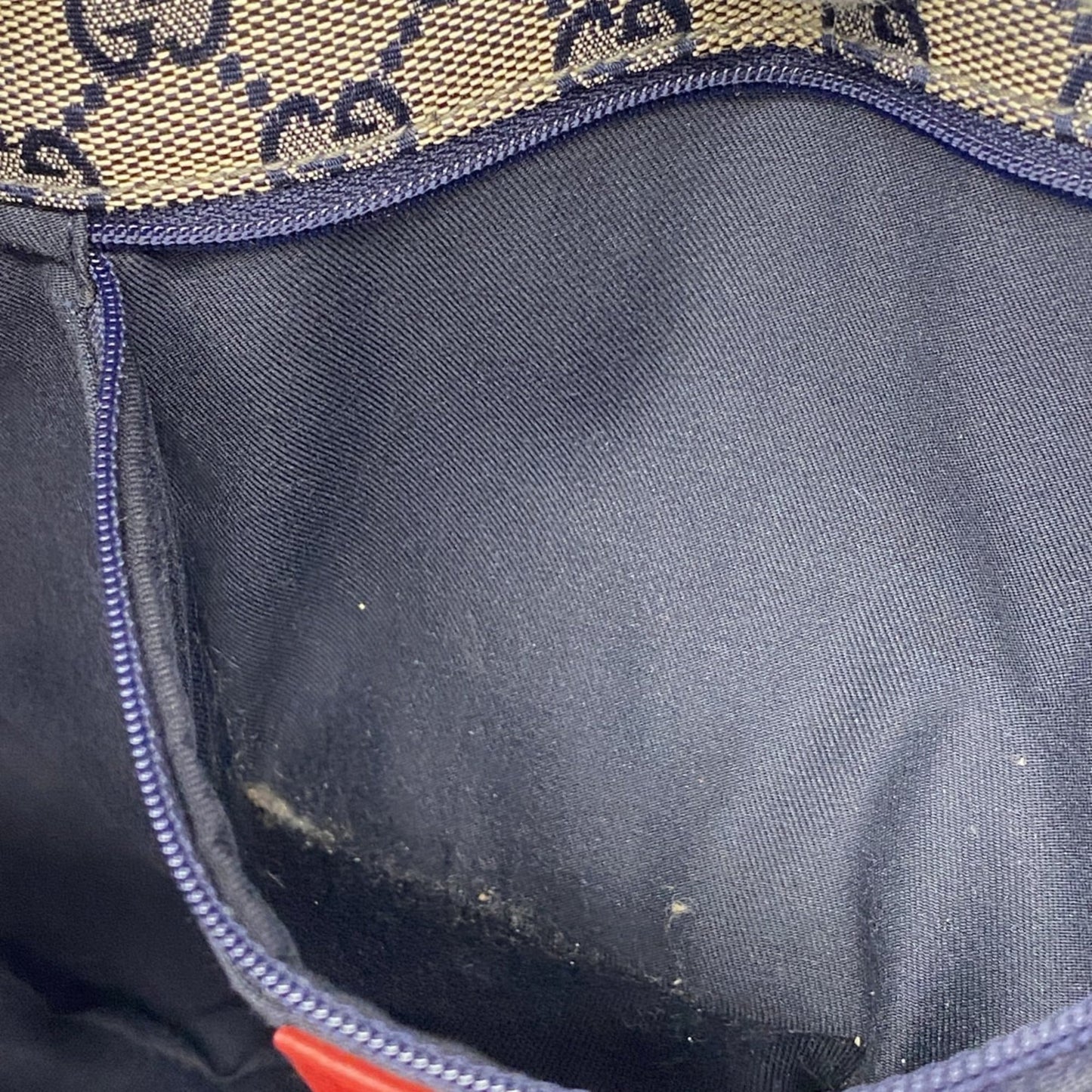 Gucci Red Color Leather Tote Bag (Pre-Owned)