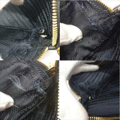 Prada Black Leather Shoulder Bag Sling Bag (Pre-Owned)