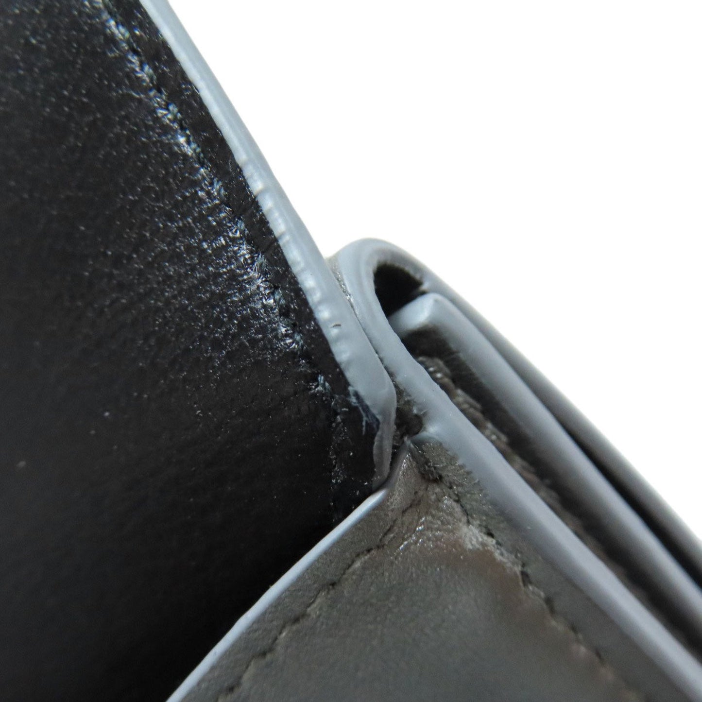 Balenciaga Silver Leather Wallet (Tri-Fold) (Pre-Owned)