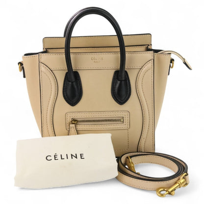 Celine Beige Shoulder Bag Tote Bag (Pre-Owned)