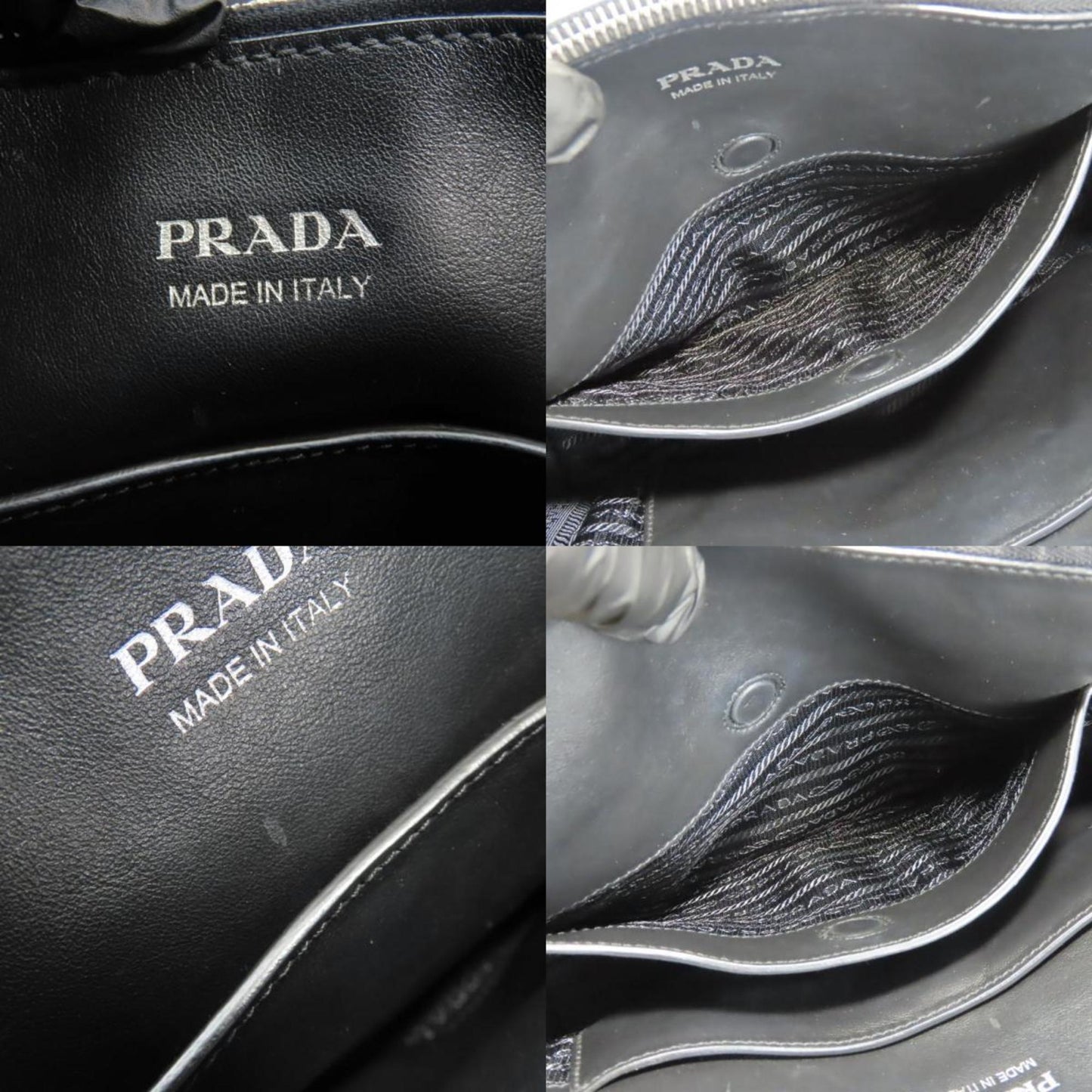 Prada Black Nylon Leather Tote Bag (Pre-Owned)