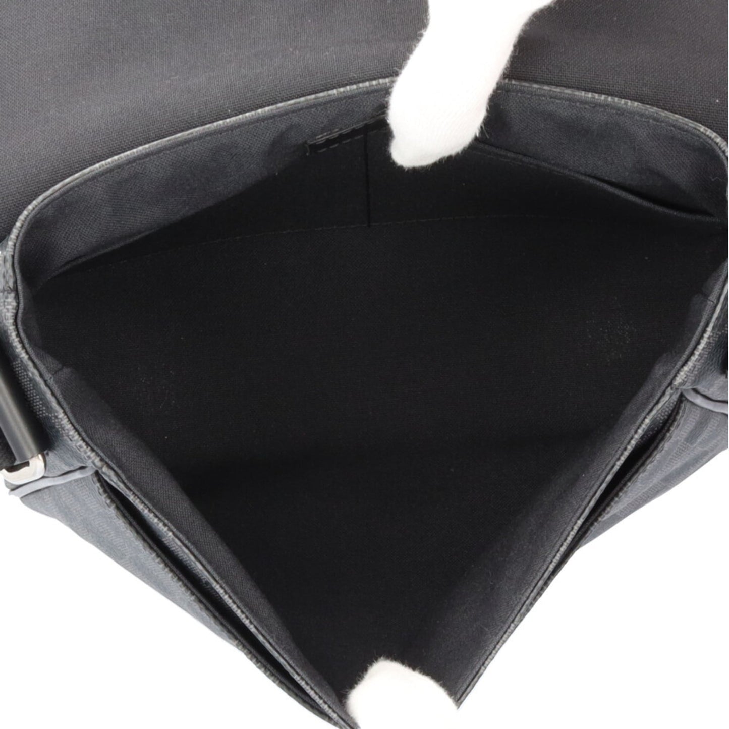 Louis Vuitton Black Gray Damier Graphite Shoulder Bag (Pre-Owned)