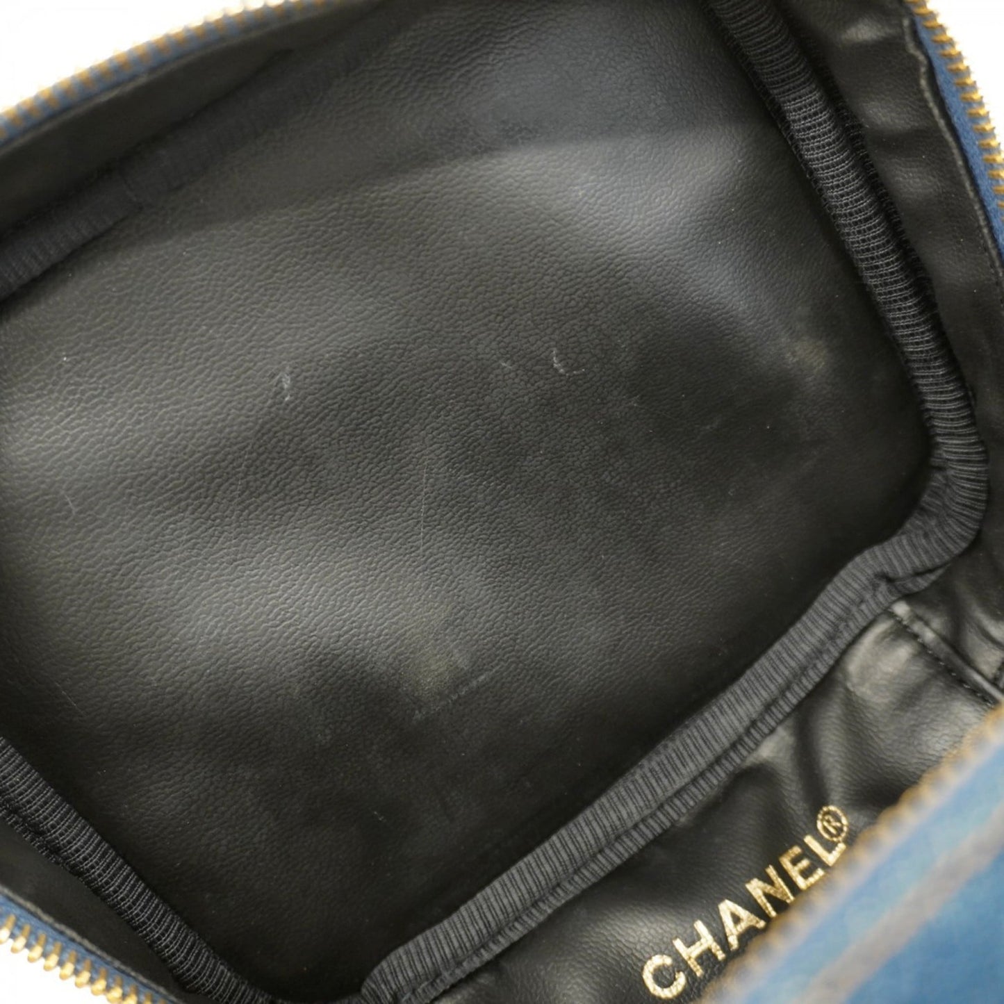 Chanel Blue Denim Vanity Bag (Pre-Owned)