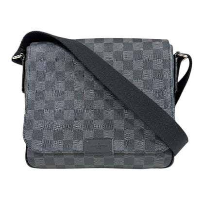 Louis Vuitton Black Gray Damier Graphite Shoulder Bag (Pre-Owned)