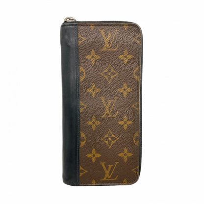 Louis Vuitton Black Brown Long Wallet (Bi-Fold) (Pre-Owned)