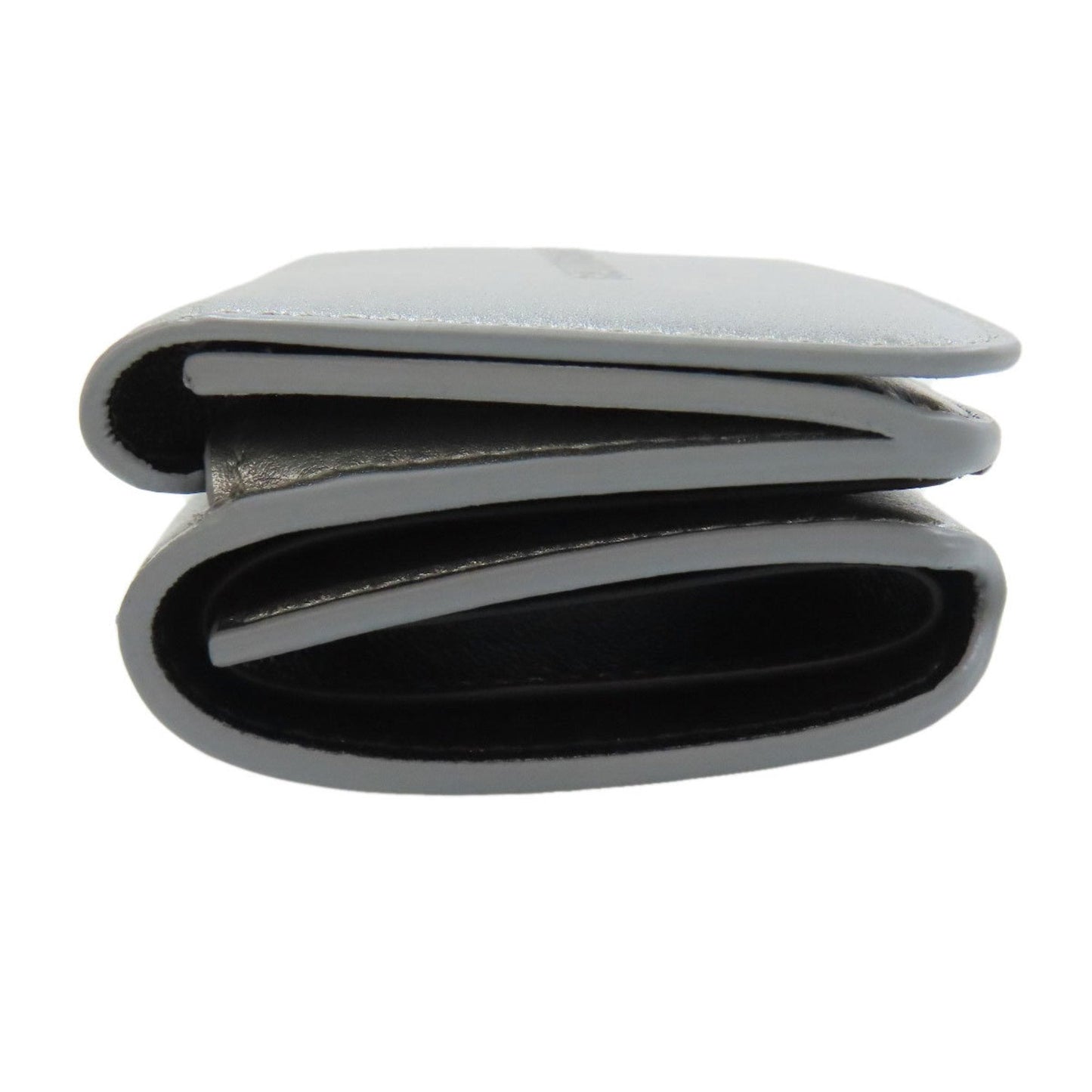 Balenciaga Silver Leather Wallet (Tri-Fold) (Pre-Owned)