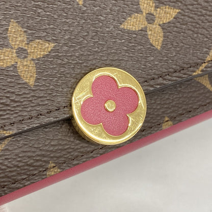 Louis Vuitton Brown Fuchsia Wallet (Bi-Fold) (Pre-Owned)