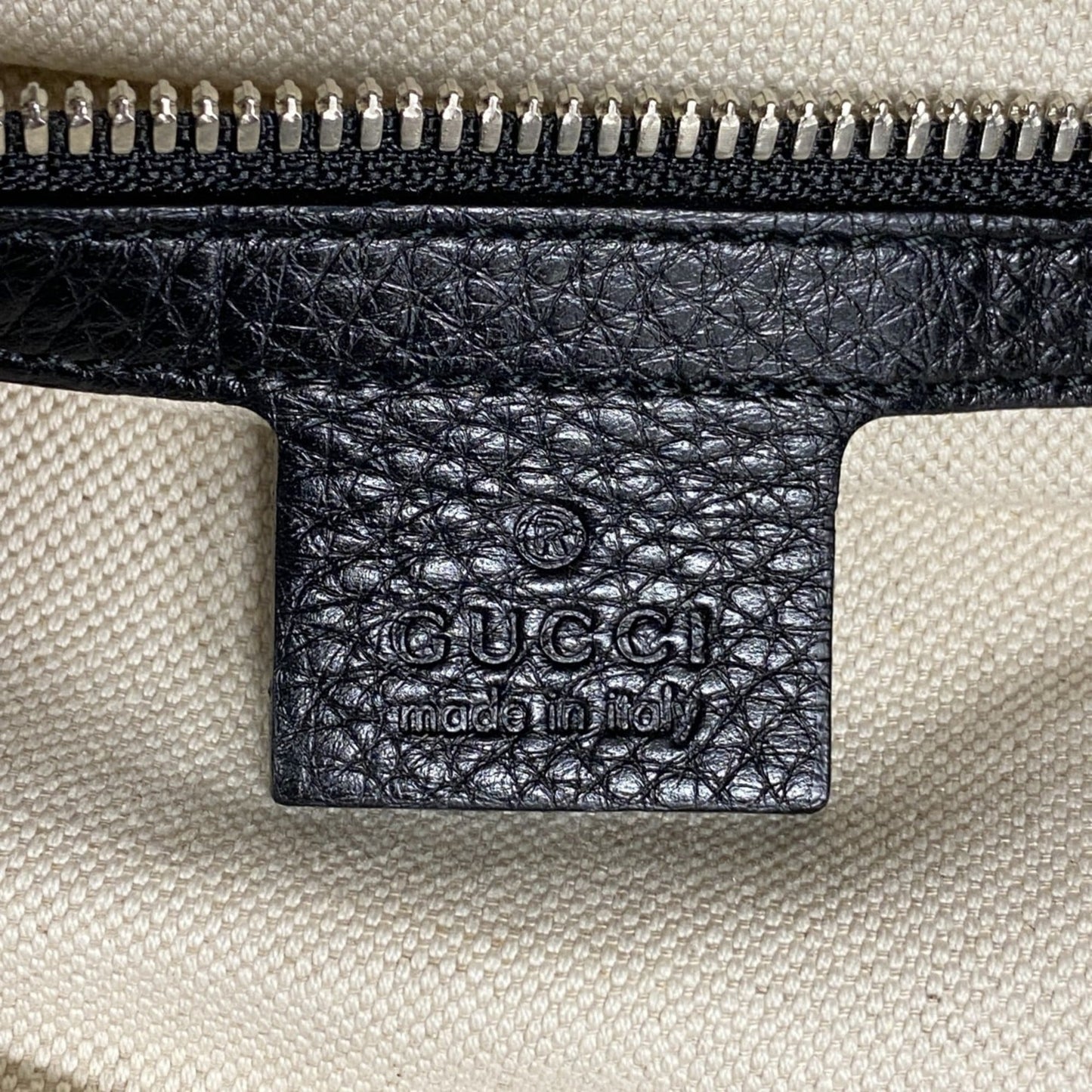 Gucci Black Leather Tote Bag (Pre-Owned)