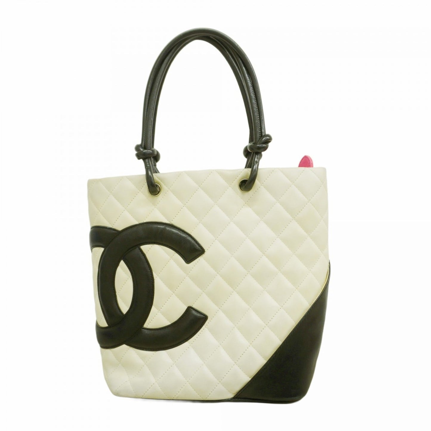 Chanel White Leather Tote Bag (Pre-Owned)