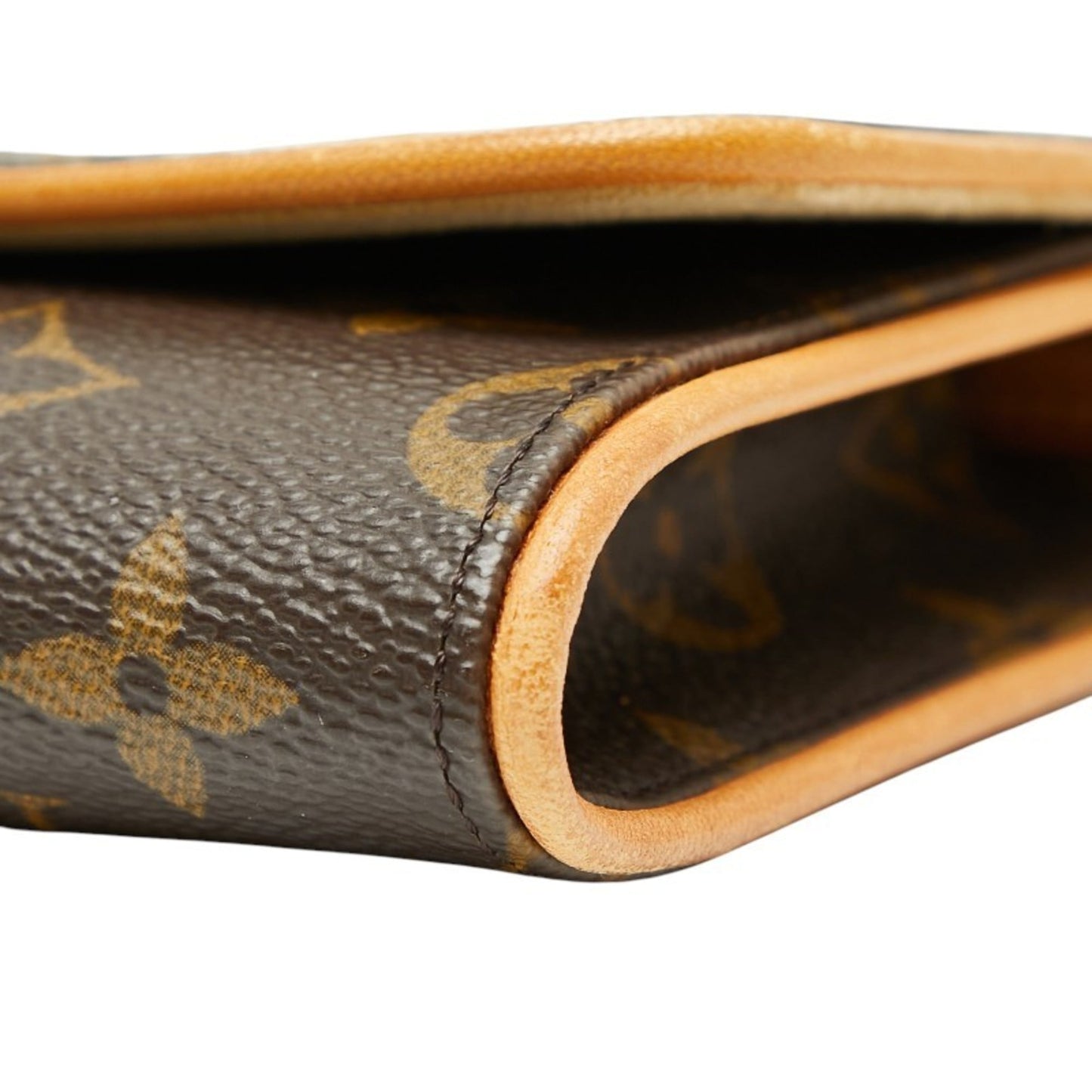 Louis Vuitton Brown Pvc Leather Pochette Shoulder Bag (Pre-Owned)