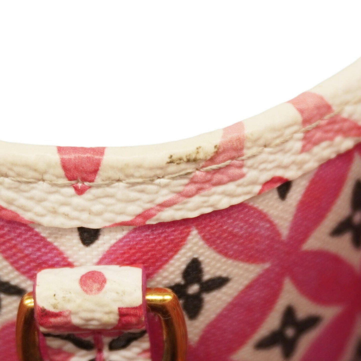 Louis Vuitton Pink White Handbag (Pre-Owned)