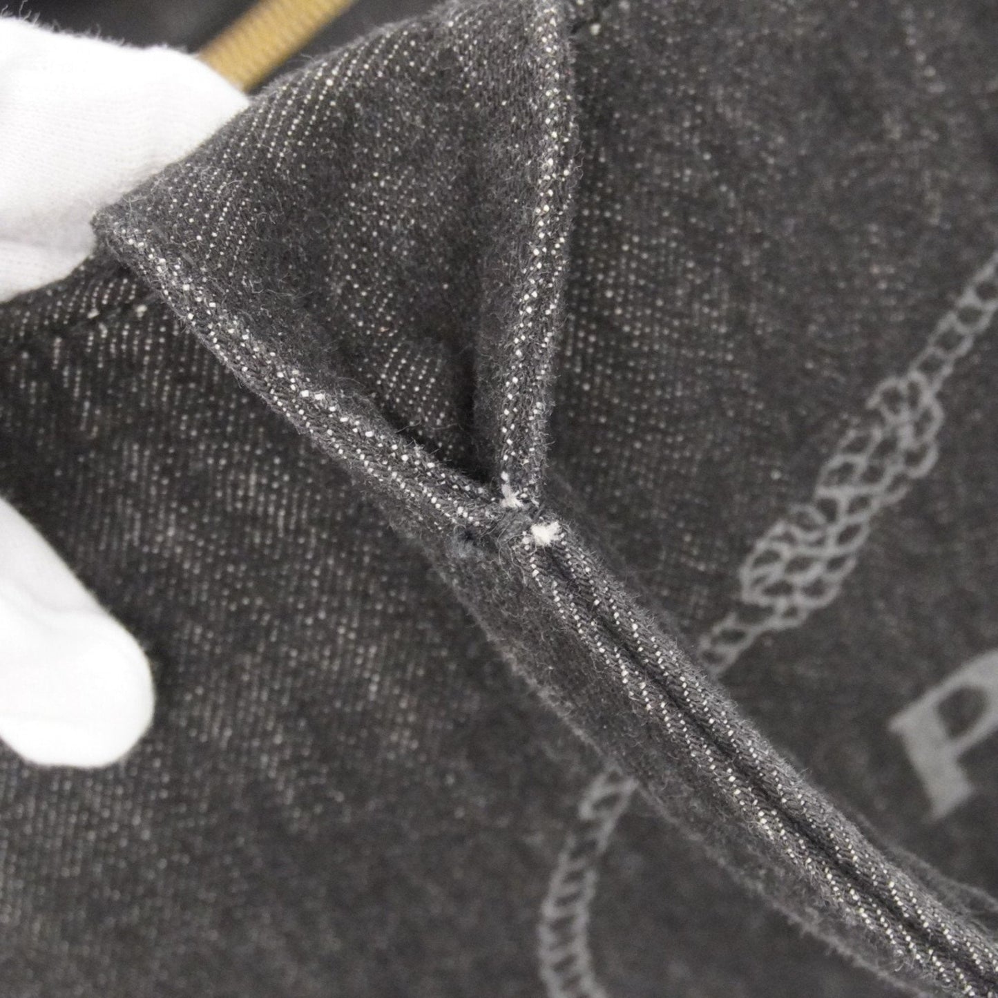 Prada Black Denim Tote Bag (Pre-Owned)